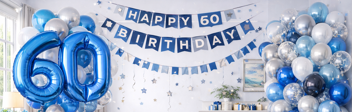 60 jaar versiering: tips voor een feestelijke 60e verjaardag