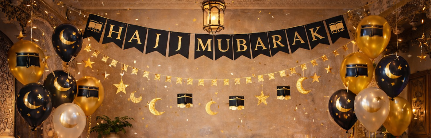 Hajj Mubarak versiering: zo maak je een warm welkom na de bedevaart