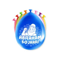 Abraham ballonnen voor een feestelijke 50e verjaardag