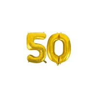 Sarah folieballonnen voor de 50e verjaardag