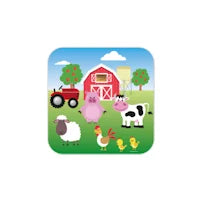 Boerderijdieren Verjaardagsdecoratieset – 7-delig Met Banner En 6 Slingers, Kleurrijk, Voor Kinderfeestje Binnen En Buiten
