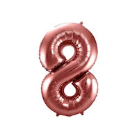 Bronzen cijfer folieballonnen