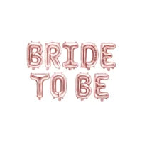 Bruiloft folieballonnen met romantische vormen en prints