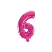 Roze cijfer folieballonnen