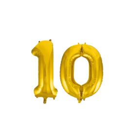 10 jaar versiering voor een feestelijke verjaardag met kleur en extra veel plezier