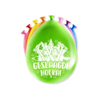 Geslaagd ballonnen voor rijbewijs en diploma vieringen