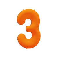 Oranje cijfer folieballonnen voor verjaardag, jubileum en oranje themafeest