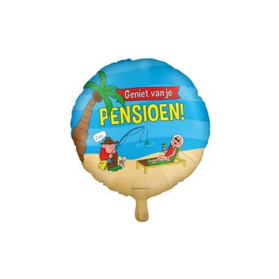 Pensioen folieballonnen voor feestelijke afscheid