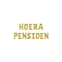 Pensioen versiering voor een feestelijke afscheid en viering