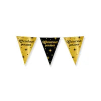 Pensioen slingers voor een feestelijk afscheid