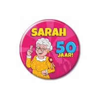 Sarah buttons en cocktailprikkers voor feestelijke 50 jaar