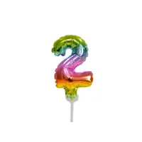 Folieballon cijfer taartversiering