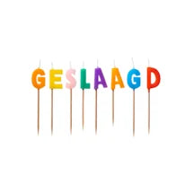 Versierde taartkaarsjes voor feesttaarten