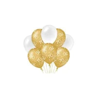 Leeftijd Ballonnen in Wit en Goud