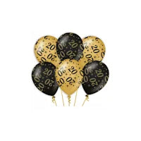 Zwart-goud leeftijd ballonnen voor stijlvolle verjaardagen