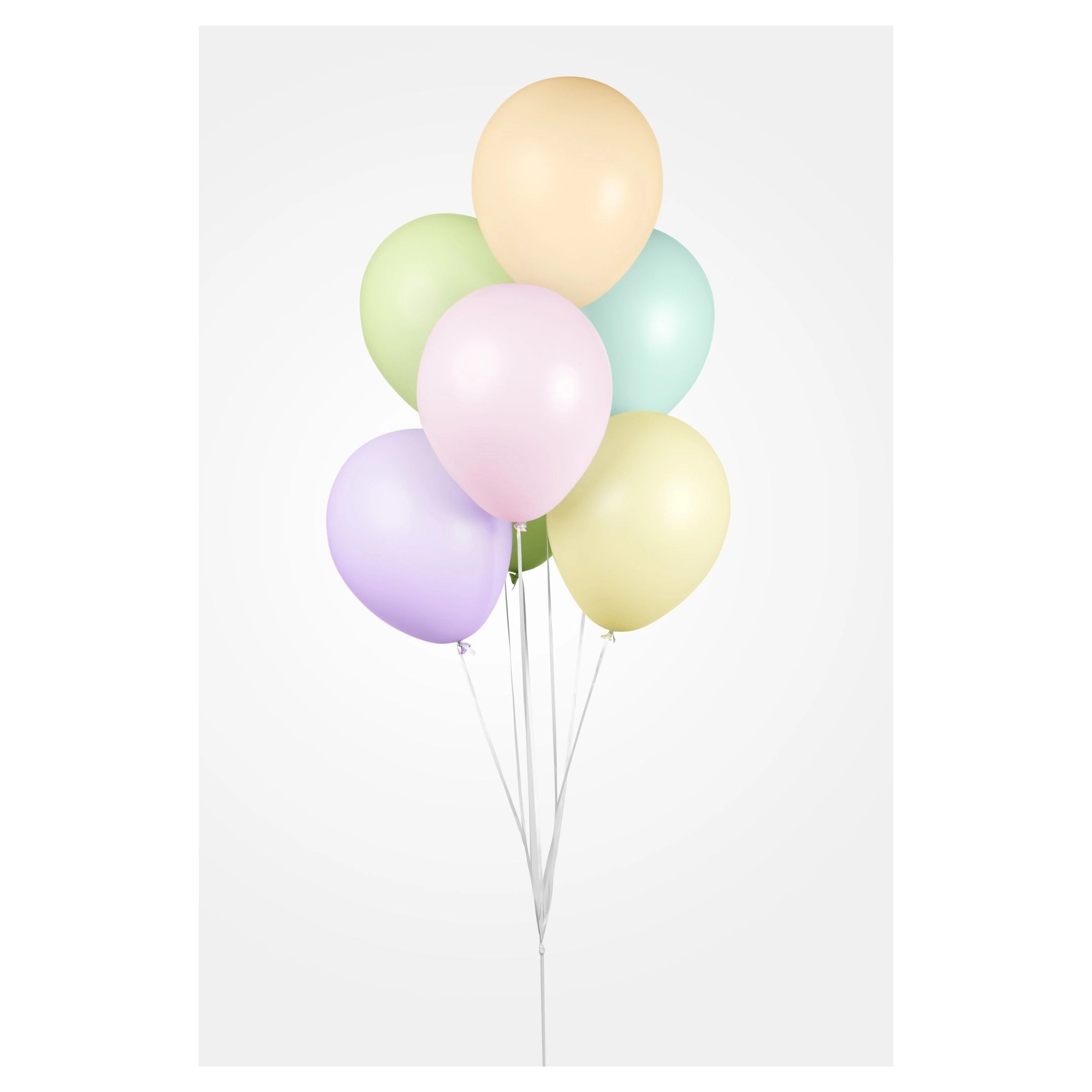 10 ballonnen 30cm macaron / pastel gemixed