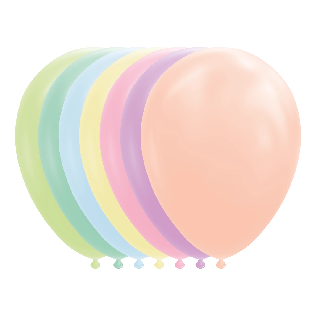 10 ballonnen 30cm macaron / pastel gemixed