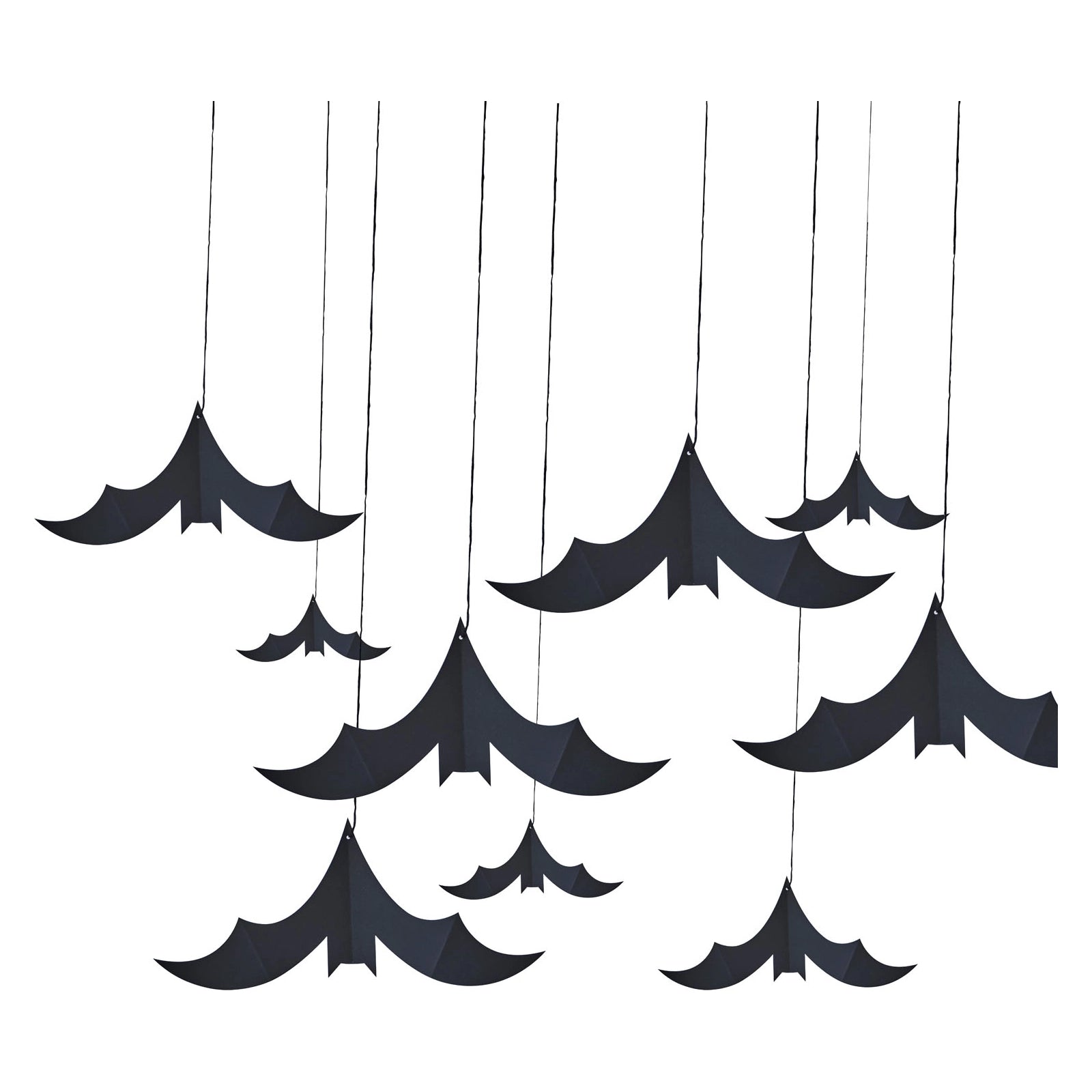 10 hangende halloween vleermuizen