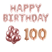 100 jaar Verjaardag Versiering Ballon Pakket rosé goud