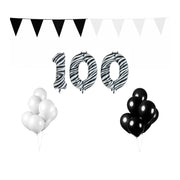 100 jaar Verjaardag Versiering Pakket Zebra