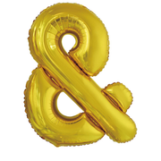 Folieballon Letter & – Goud – 86 × 71 cm