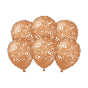 12,5 jaar Getrouwd - Ballonnen - 6 stuks - 30cm