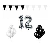 12 jaar Verjaardag Versiering Pakket Zebra