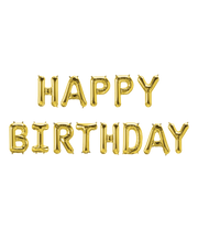 Folieballon Happy Birthday Goud – 190×40 cm - Leeg