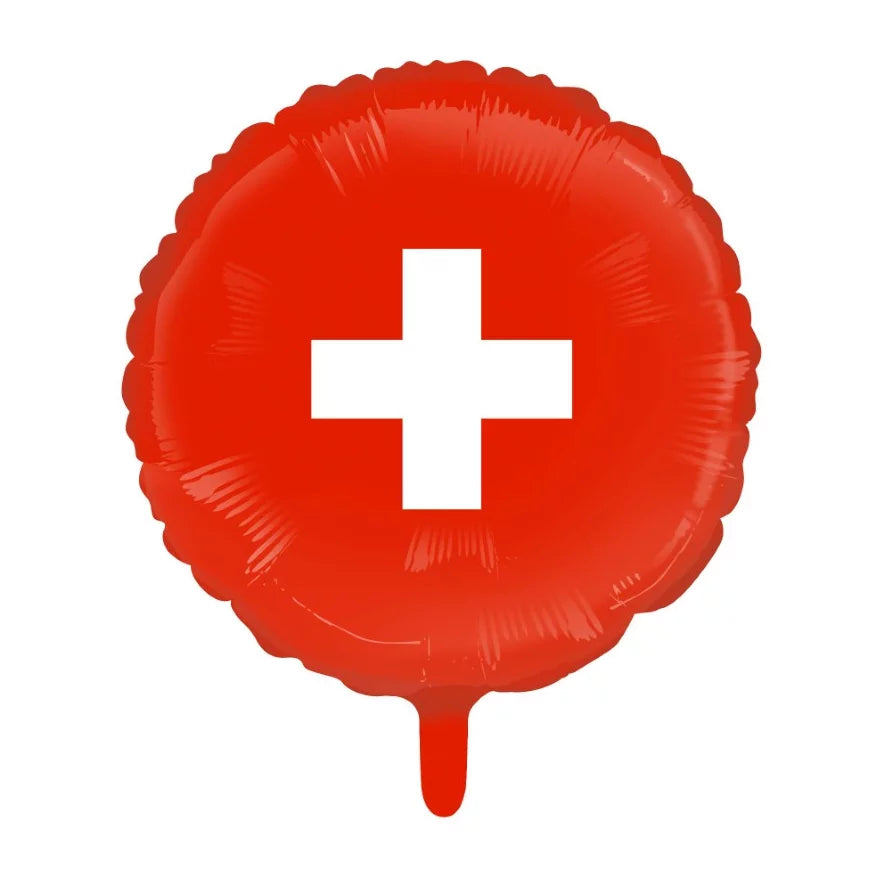 Folieballon Zwitserland - 45 cm