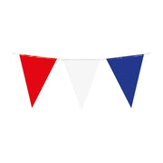 Slinger rood, wit, blauw 10 meter 20x30 cm