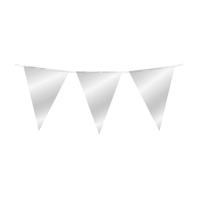 Folie slinger zilver 10 meter 20x30 cm