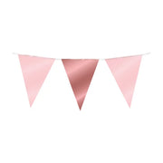 Folie slinger roze met roségoud 10 meter 20x30 cm