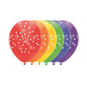 Feestballonnen 75 jaar - 6 stuks 30 cm
