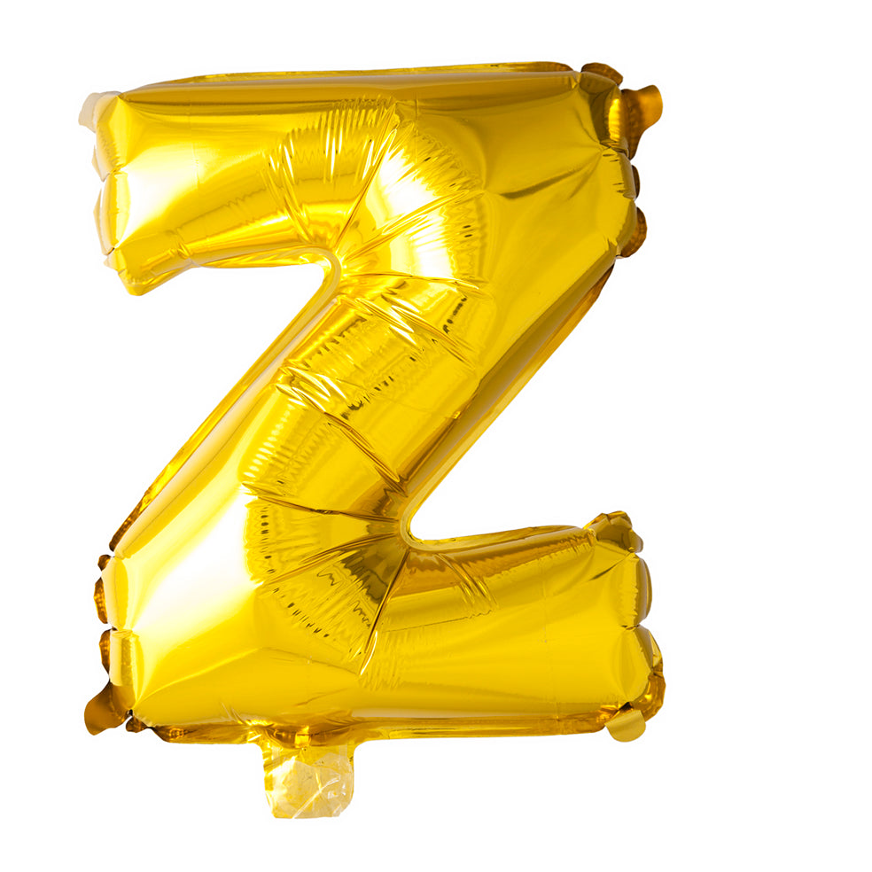 Folieballon Letter Z Goud – 101 cm