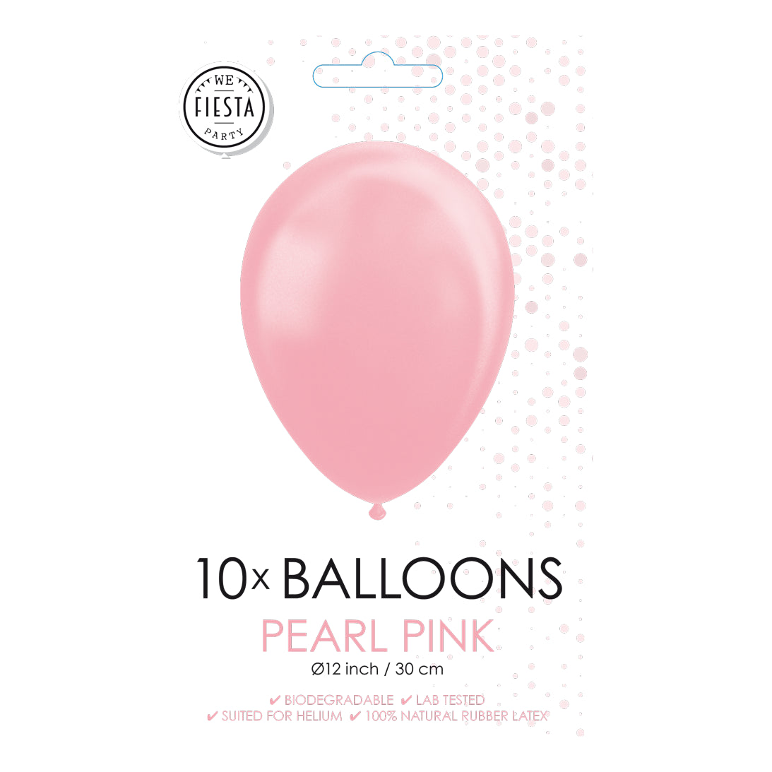 Ballonnen pearl roze 30 cm - 10 stuks