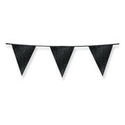 Slinger zwart met glitters 6 meter 16x20 cm