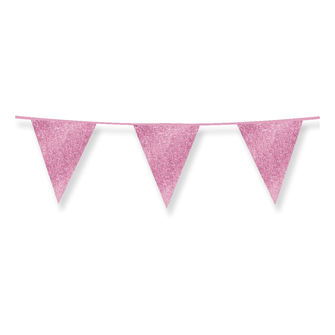 Slinger roze met glitters 6 meter 16x20 cm