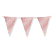 Slinger roségoud met glitters 6 meter 20x30 cm