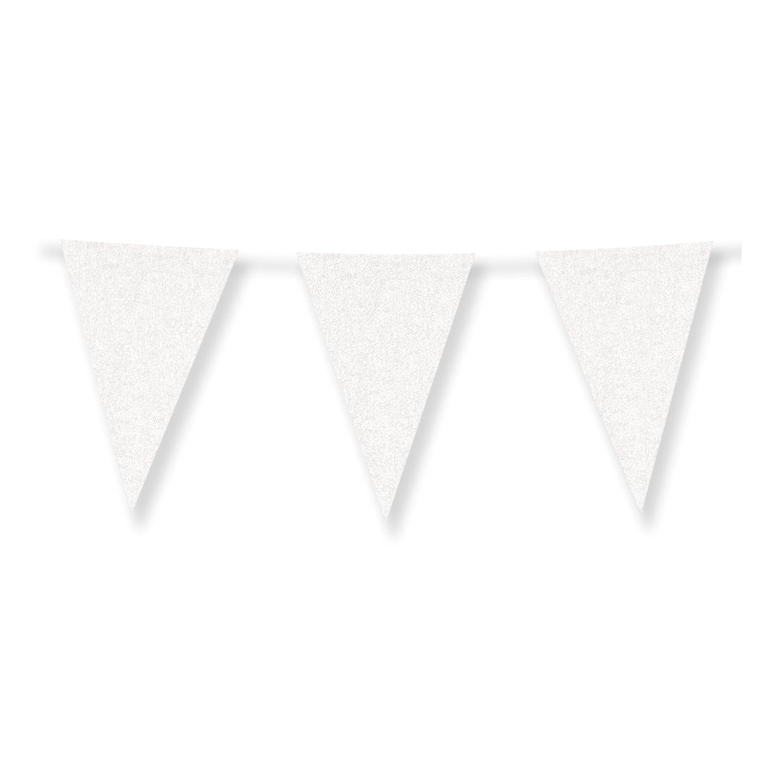 Slinger wit met glitters 6 meter 20x30 cm