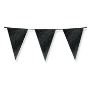 Slinger zwart met glitters 6 meter 20x30 cm