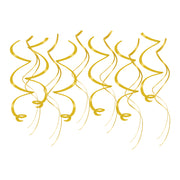 Hangdecoratie swirls goud