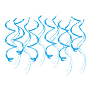 Hangdecoratie swirls blauw