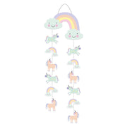 Hangdecoratie Unicorns & Rainbows - 30x85 cm
