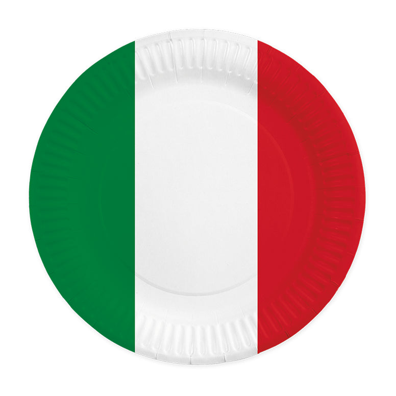 8 Papieren borden 23 cm – Italië