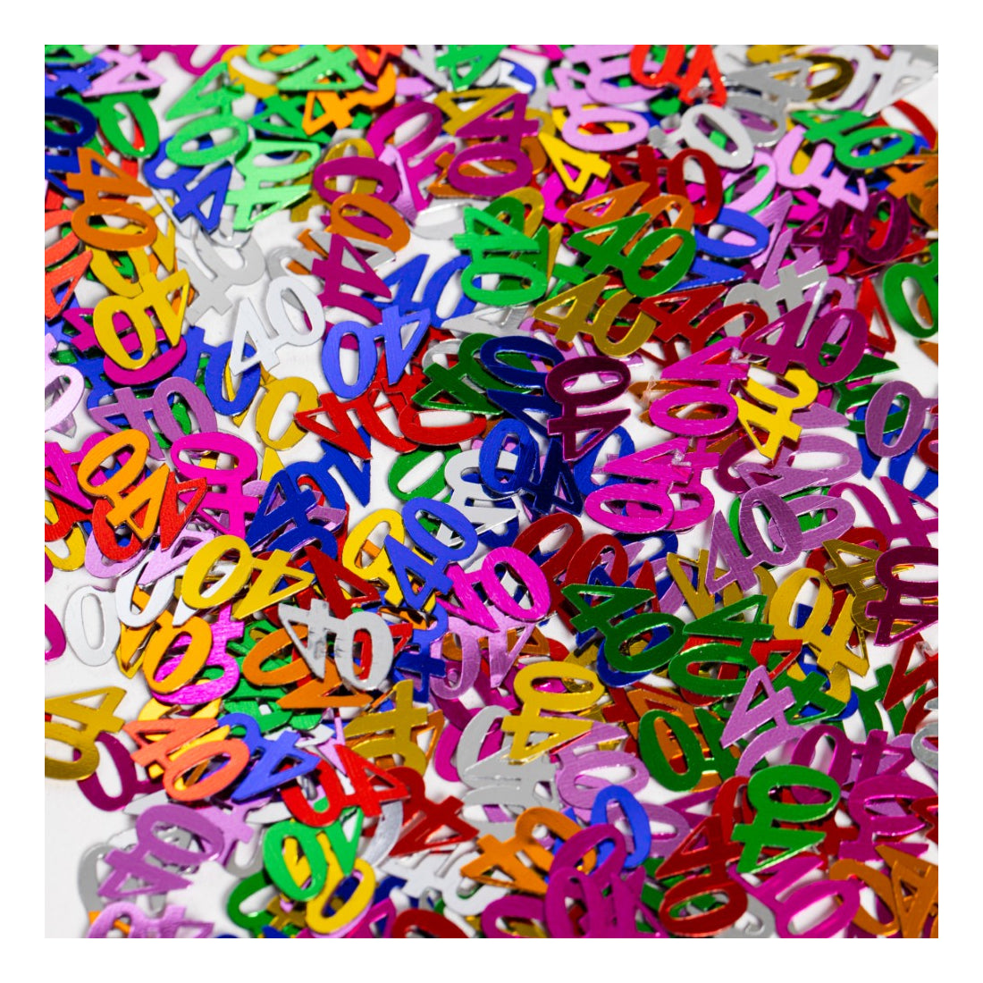 Tafelconfetti Multicolour nummer 40 – 14 gram