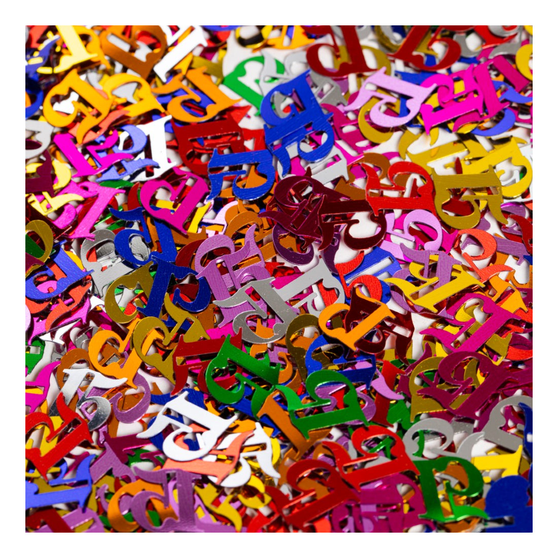 Tafelconfetti Multicolour nummer 15 – 14 gram