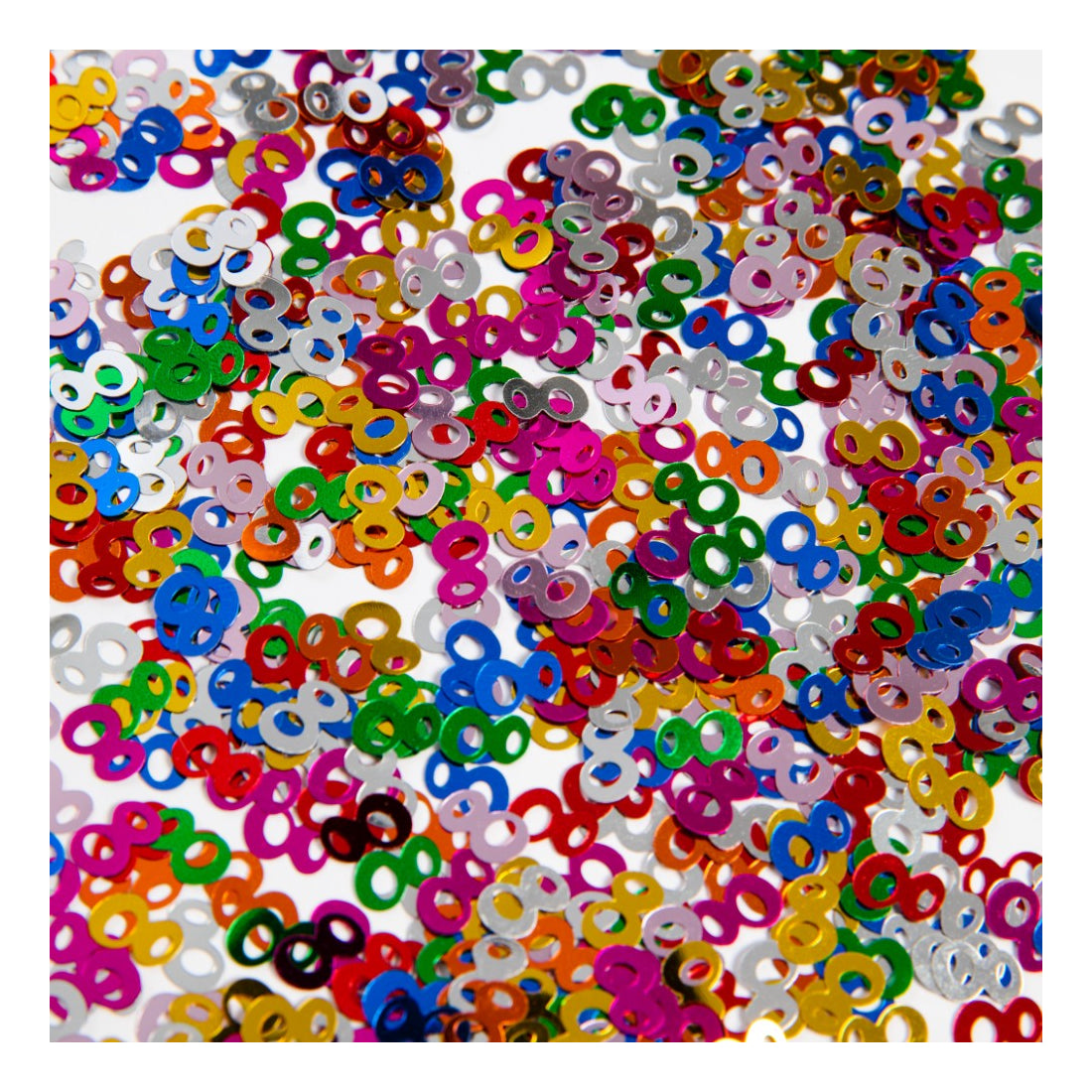 Tafelconfetti Multicolour nummer 8 – 14 gram