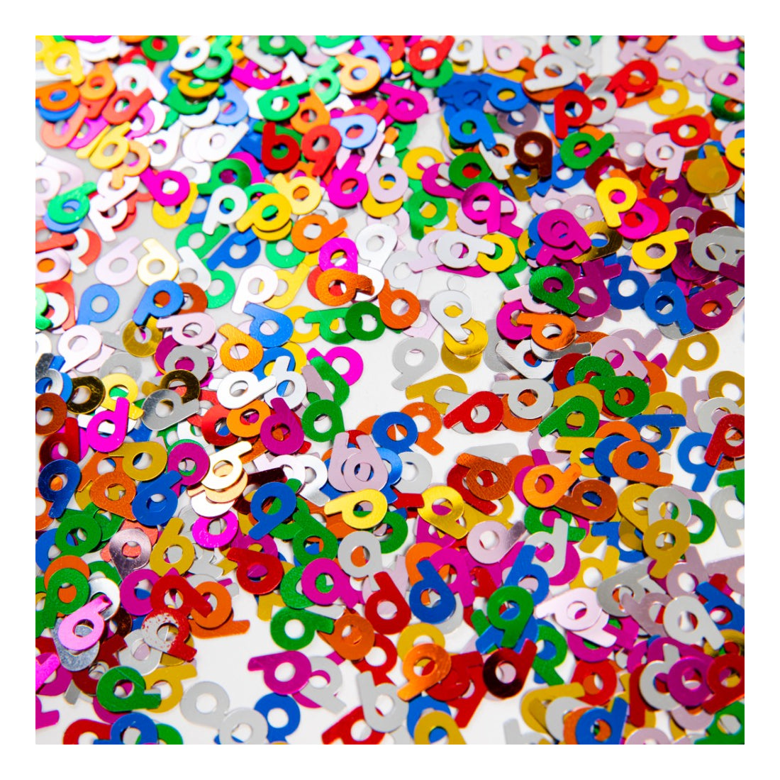 Tafelconfetti Multicolour nummer 6 – 14 gram