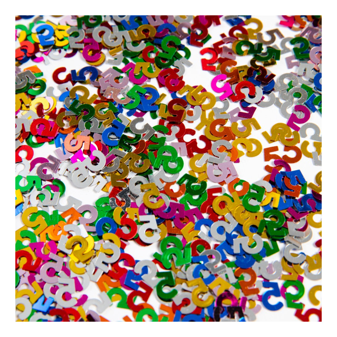 Tafelconfetti Multicolour nummer 5 – 14 gram