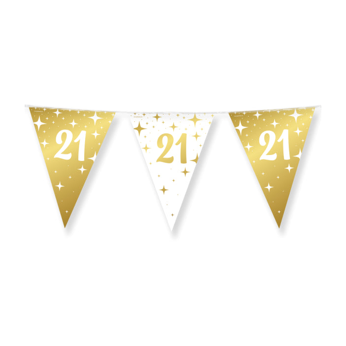 21 Jaar Slinger Wit Goud  10 meter - 20x30 cm